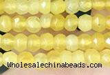 CCN5111 15 inches 3*4mm faceted rondelle candy jade beads