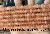 CCN5138 15 inches 5*8mm faceted rondelle candy jade beads