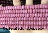 CCN5140 15 inches 5*8mm faceted rondelle candy jade beads