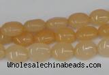 CCN515 15.5 inches 8*10mm oval candy jade beads wholesale