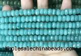 CCN5151 15 inches 5*8mm faceted rondelle candy jade beads