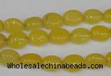 CCN516 15.5 inches 8*10mm oval candy jade beads wholesale