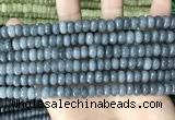 CCN5162 15 inches 5*8mm faceted rondelle candy jade beads