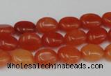 CCN517 15.5 inches 8*10mm oval candy jade beads wholesale