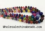 CCN5179 5*8mm - 14*20mm faceted rondelle candy jade graduated beads