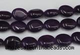 CCN519 15.5 inches 8*10mm oval candy jade beads wholesale