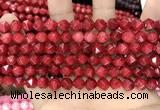 CCN5241 15 inches 8mm faceted nuggets candy jade beads