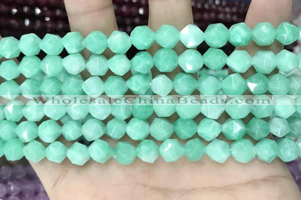 CCN5246 15 inches 8mm faceted nuggets candy jade beads