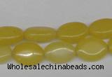 CCN525 15.5 inches 10*14mm oval candy jade beads wholesale