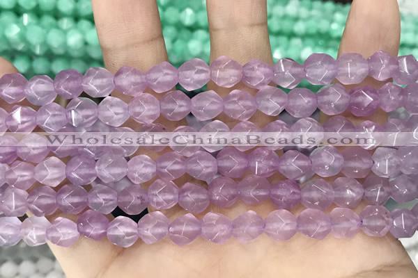 CCN5254 15 inches 8mm faceted nuggets candy jade beads