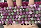 CCN5262 15 inches 8mm faceted nuggets candy jade beads