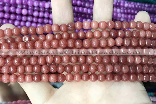 CCN5279 15 inches 6mm round candy jade beads Wholesale