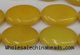 CCN545 15.5 inches 18*25mm oval candy jade beads wholesale