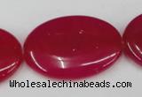 CCN555 15.5 inches 25*35mm oval candy jade beads wholesale