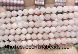 CCN5582 15 inches 8mm round matte candy jade beads Wholesale