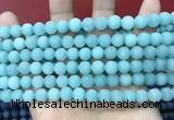 CCN5607 15 inches 8mm round matte candy jade beads Wholesale