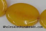 CCN564 15.5 inches 25*35mm oval candy jade beads wholesale