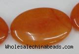 CCN565 15.5 inches 25*35mm oval candy jade beads wholesale