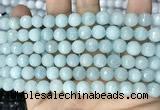 CCN5653 15 inches 8mm faceted round candy jade beads