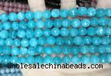 CCN5656 15 inches 8mm faceted round candy jade beads