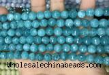 CCN5658 15 inches 8mm faceted round candy jade beads