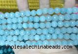 CCN5661 15 inches 8mm faceted round candy jade beads