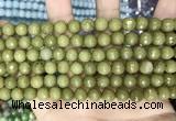 CCN5671 15 inches 8mm faceted round candy jade beads