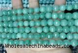 CCN5672 15 inches 8mm faceted round candy jade beads