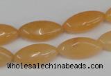 CCN571 15.5 inches 10*20mm marquise candy jade beads wholesale