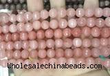 CCN5715 15 inches 8mm faceted round candy jade beads