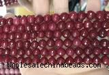 CCN5728 15 inches 8mm faceted round candy jade beads