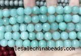 CCN5785 15 inches 10mm faceted round candy jade beads