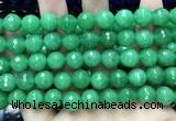 CCN5787 15 inches 10mm faceted round candy jade beads