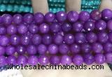 CCN5798 15 inches 10mm faceted round candy jade beads