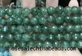 CCN5825 15 inches 10mm faceted round candy jade beads