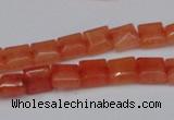 CCN585 15.5 inches 8*8mm square candy jade beads wholesale