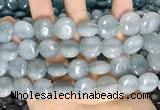 CCN5857 15 inches 15mm flat round candy jade beads Wholesale