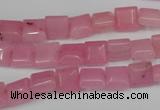 CCN586 15.5 inches 8*8mm square candy jade beads wholesale