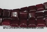 CCN589 15.5 inches 10*10mm square candy jade beads wholesale