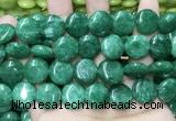 CCN5908 15 inches 15mm flat round candy jade beads Wholesale