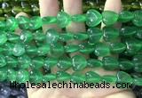 CCN5927 15 inches 12*12mm heart candy jade beads Wholesale