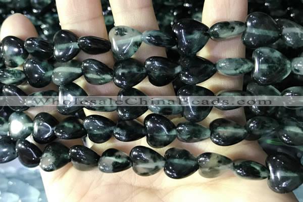 CCN5939 15 inches 12*12mm heart candy jade beads Wholesale