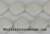 CCN595 15.5 inches 15*15mm diamond candy jade beads wholesale