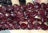 CCN5953 15 inches 14*14mm heart candy jade beads Wholesale