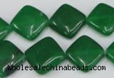 CCN600 15.5 inches 15*15mm diamond candy jade beads wholesale