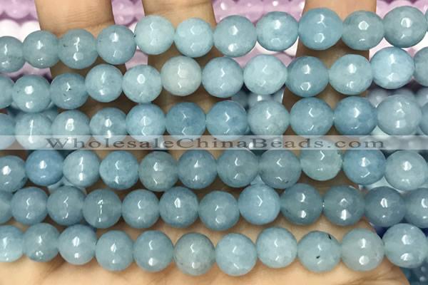 CCN6315 15.5 inches 8mm faceted round candy jade beads Wholesale