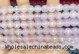 CCN6318 15.5 inches 8mm faceted round candy jade beads Wholesale