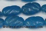 CCN684 15.5 inches 15*23mm carved oval candy jade beads wholesale