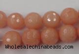 CCN758 15.5 inches 4mm faceted round candy jade beads wholesale