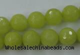 CCN760 15.5 inches 4mm faceted round candy jade beads wholesale